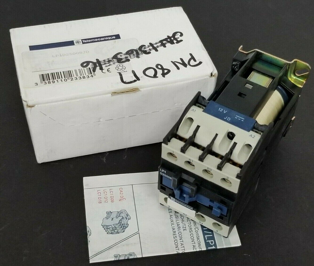 NEW TELEMECANIQUE LP1-D25008JD CONTACTOR 25A 600V LP1D25008JD