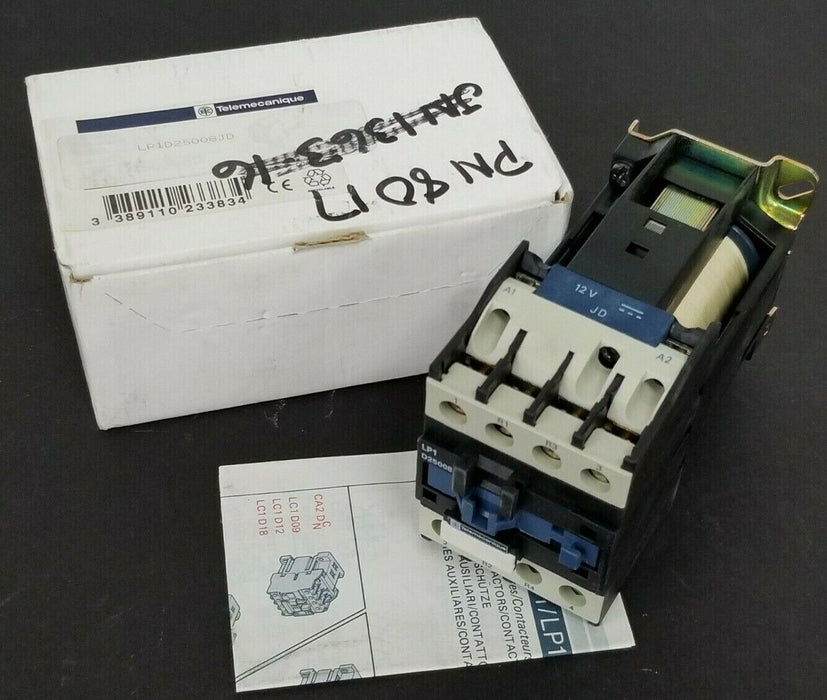 NEW TELEMECANIQUE LP1-D25008JD CONTACTOR 25A 600V LP1D25008JD