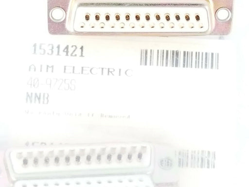 LOT OF 7 NEW AIM ELECTRIC 40-9725S FEMALE D-SUB CONNECTORS 25-PIN 409725S