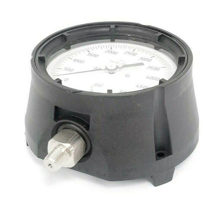 LOT OF 2 WIKA 4334567 PROCESS PRESSURE GAUGE 0-5000 PSI 4-1/2'' DIAL 1/2'' IN.