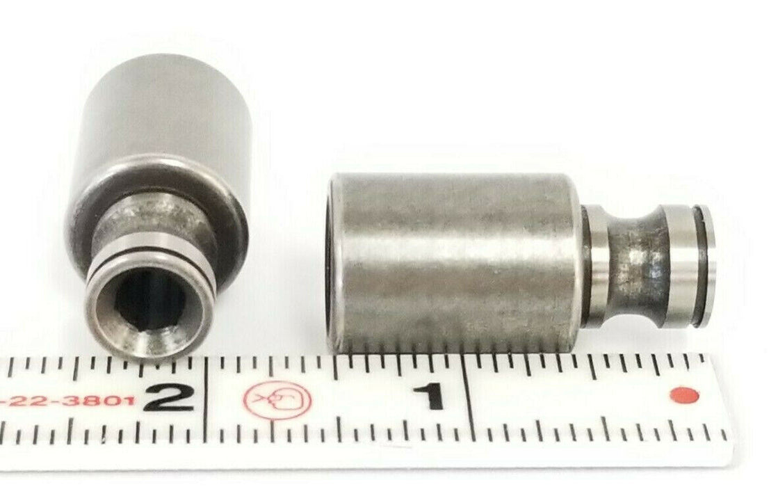 LOT OF 2 NEW CONSOLIDATED 9180-X HUB STEMS 9/16'' THREADED BORE 1/4'' HEX