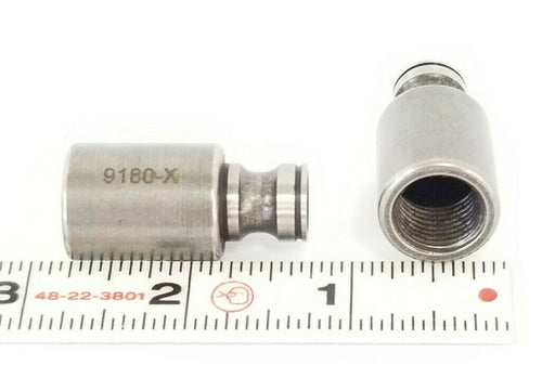 LOT OF 2 NEW CONSOLIDATED 9180-X HUB STEMS 9/16'' THREADED BORE 1/4'' HEX