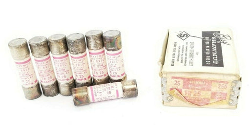 LOT OF 7 NEW SHAWMUT TR-25 TRI-ONIC FUSES TR25, 25AMPS, 250V