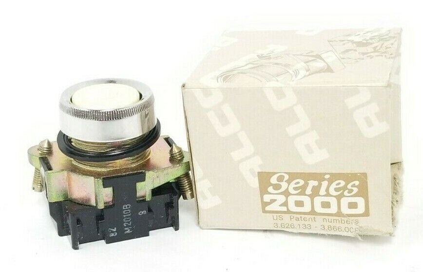 NEW ALCO M2010B PUSHBUTTON WHITE CAP SERIES 2000