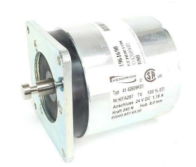 NIB KENDRION 41-42609K01 SOLENOID ACTUATOR KFA297 24VDC 1,18A E0000.857.65.00