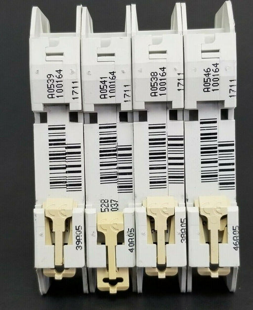 LOT OF 4 MERLIN GERIN CAT. NO. 60103 MULTI9 C60 CIRCUIT BREAKERS C2A 240V/60V