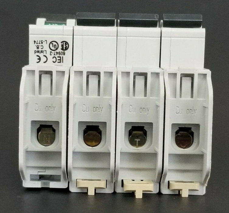 LOT OF 4 MERLIN GERIN CAT. NO. 60103 MULTI9 C60 CIRCUIT BREAKERS C2A 240V/60V