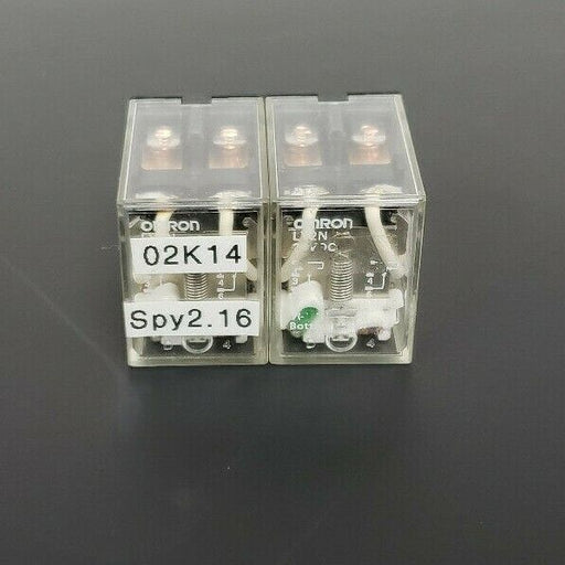 LOT OF 2 OMRON LY2N 24VDC RELAYS 1/2HP 120VAC 12A 240VAC