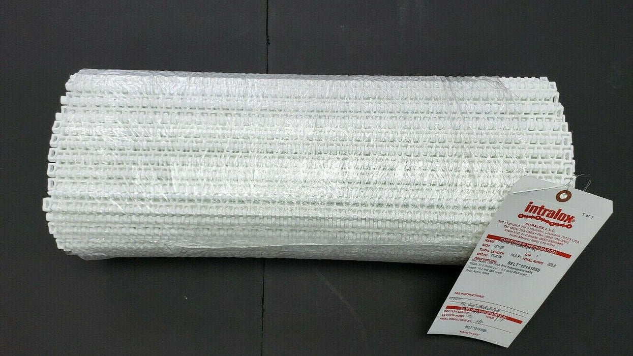 NEW FALLAS INTRALOX 12141055 CONVEYOR BELT, 231 8 18736, SERIES 1100, 21" X 10'