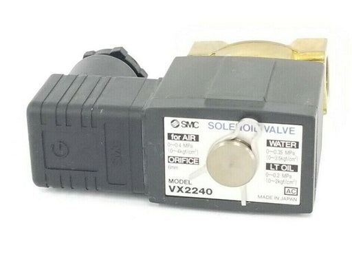 NEW SMC VX2240 SOLENOID VALVE ORIFICE 6MM
