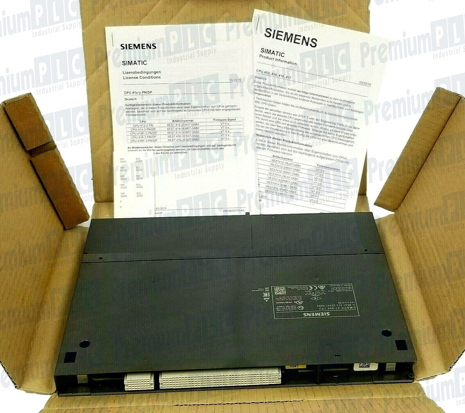 SIEMENS 6ES7412-2EK07-0AB0 SIMATIC S7-400 CPU 412-2 MODULE 6ES74122EK070AB0 NIB