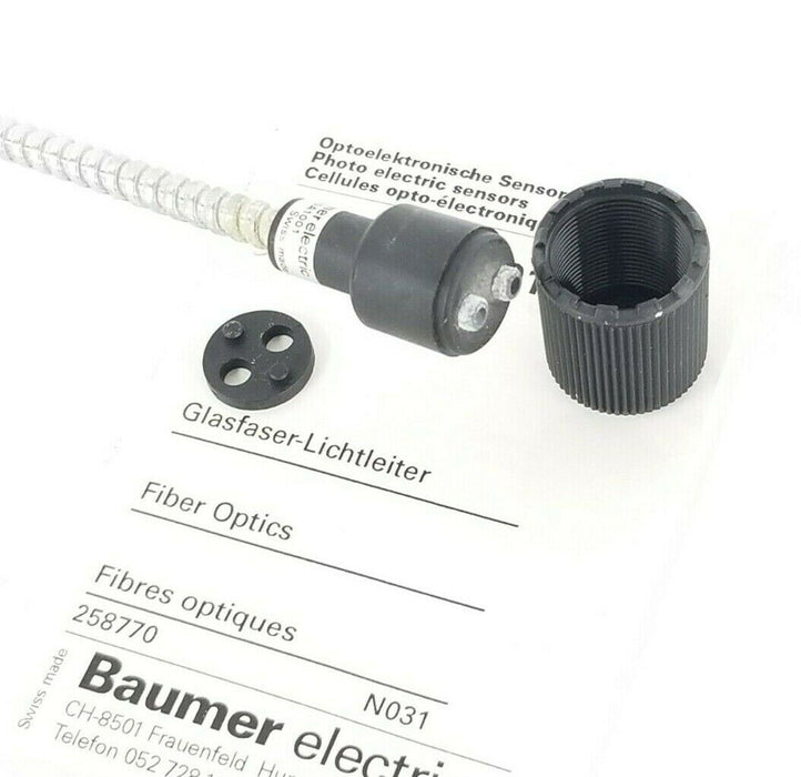 NEW BAUMER ELECTRIC FUF 100A1001 PHOTOELECTRIC SENSORS - GLASS FIBER OPTIC