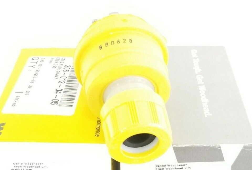 LOT OF 2 NIB DANIEL WOODHEAD 26W47 PLUG-WATERTITE TURNEX YELLOW