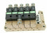 CKD 022001 MANIFOLD BLOCK W/ (5) 4L219 & (1) 4L229 SOLENOID VALVES, P5132M0R