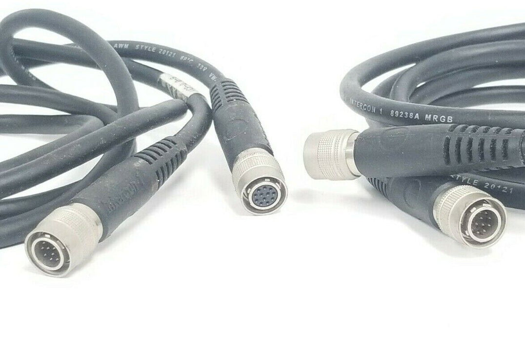 LOT OF 2 NORTECH VCP-2.0-S CAMERA INTERFACE CABLE MALE-FEMALE 4COAX WIRES