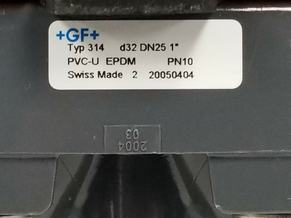 GEORG FISCHER TYP 314 d32 DN25 1" DIAPHRAGM VALVE PVC-U EPDM PN10 20050404