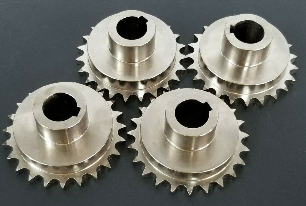 LOT OF 4 GENERIC 402A072 SPROCKETS 3/4'' IN. BORE 2-7/8'' IN. OD 23-TEETH