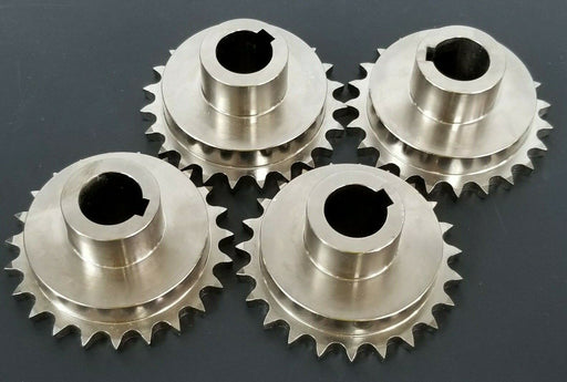 LOT OF 4 GENERIC 402A072 SPROCKETS 3/4'' IN. BORE 2-7/8'' IN. OD 23-TEETH