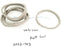 LOT OF 5 NEW GENERIC EEE2-7F3 FELT SEALS,  ~4-1/8" ID, ~4-5/8" OD, EEE27F3