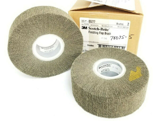 LOT OF 2 NIB 3M SCOTCH-BRITE 048011-05277 FINISHING FLAP BRUSHES 6X2X2''
