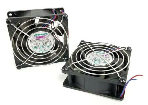 LOT OF 2 MECHATRONICS INC. G9232X24B-FSR BRUSHLESS DC FANS 24VDC G9232X24B