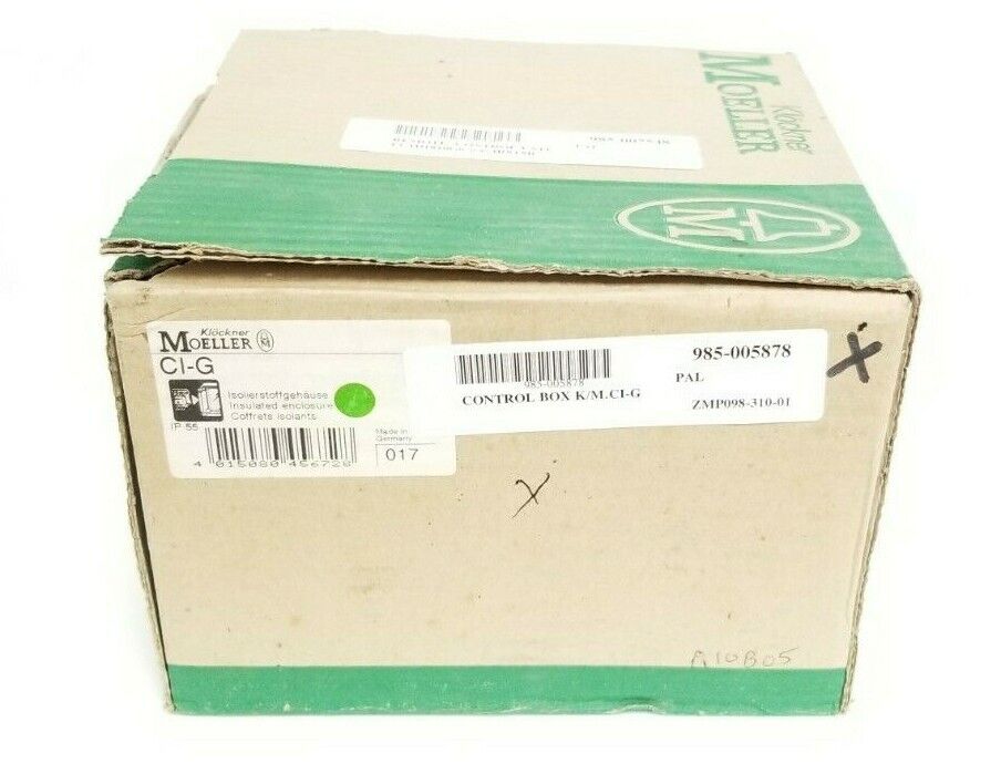 NIB KLOCKNER MOELLER CI-G ENCLOSURE W/ 110VAC INPUT CONTROL UNIT K/M.CI-G
