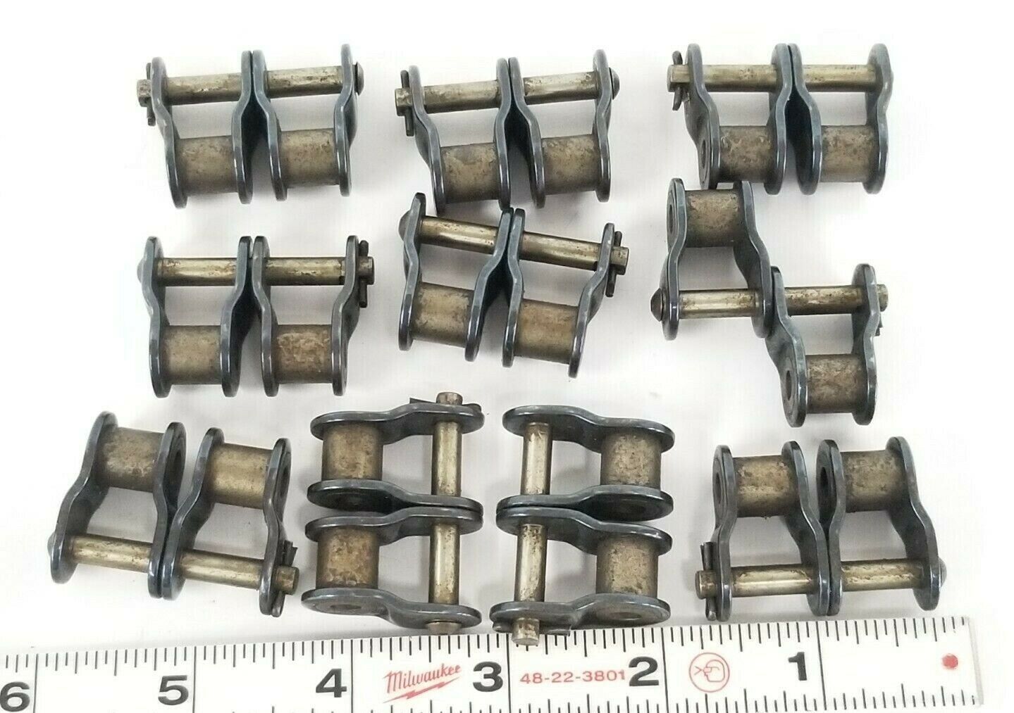 LOT OF 10 WHITNEY CHAIN CO. 50-2 OFFSET CHAIN LINKS .625 PITCH 502