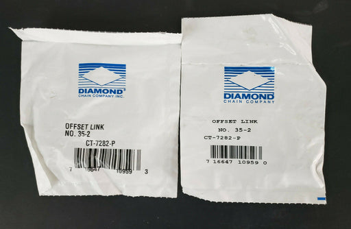 LOT OF 2 NEW DIAMOND CT-7282-P OFFSET CHAIN LINKS NO. 35-2 CT7282P