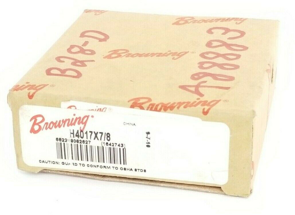 NIB BROWNING H4017X7/8 FINISHED BORE SPROCKET W/ HARDENED TEETH