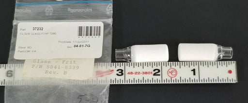LOT OF 2 NEW AGILENT TECHNOLOGIES 5041-8339 GLASS FILTERS, HELIUM (10-16UM PORE)