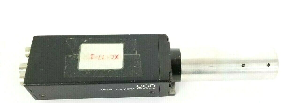 SONY XC-77-1 CCD CAMERA W/ 3'' IN. LENS & MOUNTING BRACKET 10.5-15VDC 2.2W XC-77