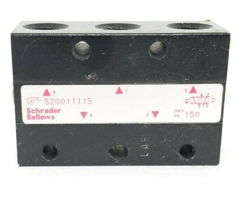 SCHRADER BELLOWS 520011115 SOLENOID VALVE 150 PSI W/OUT COIL