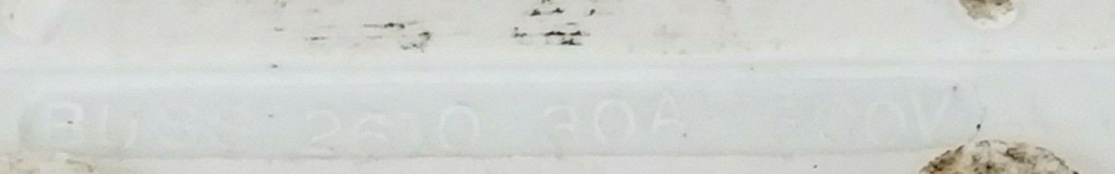 COOPER BUSSMANN 2610 FUSE BLOCK CERAMIC 30 AMP 1 POLE 600V