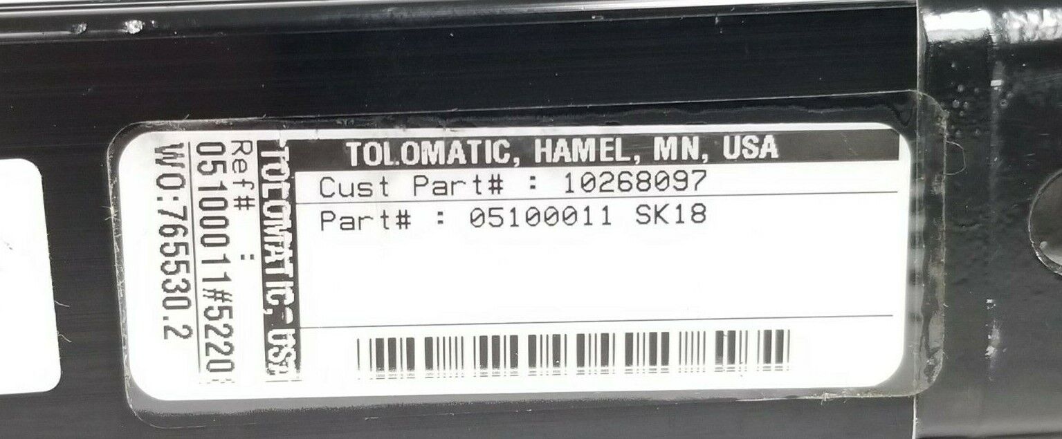 NEW TOL-O-MATIC 05100011 SK18 CYLINDER 10268097 26'' IN. OAL W/ 4-3/4'' SLIDE