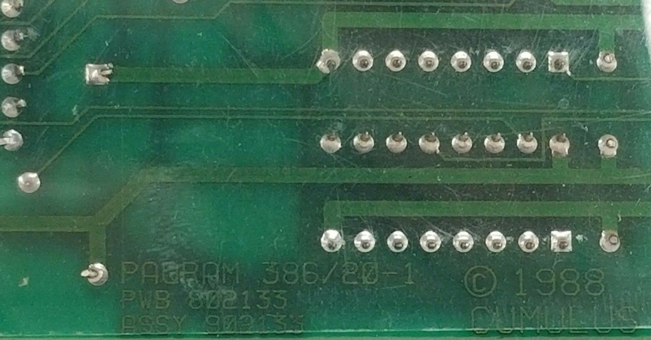 CUMULUS CORPORATION PAQRAM 386/20-1 PWB 802133, ASSY 902133