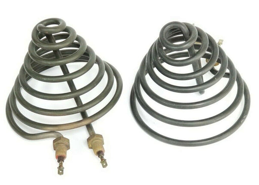 LOT OF 2 GENERIC 220008-A-05 ISS G CONE HEATER ELEMENTS 1200W 440V 1/98 97493/1