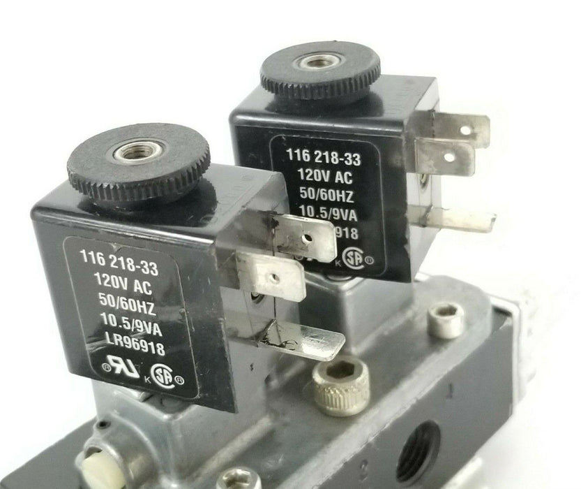 ARO INGERSOLL RAND E312SD-120-A VALVE E SERIES 116-218-33 COILS 120V AC