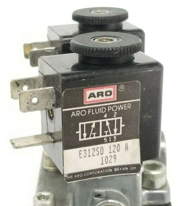 ARO INGERSOLL RAND E312SD-120-A VALVE E SERIES 116-218-33 COILS 120V AC