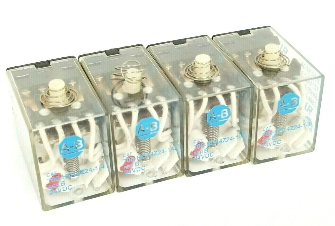 LOT OF 4 ALLEN BRADLEY 700-HC14Z24-1-4 RELAYS 700HC14Z2414, SER. B, 24VDC