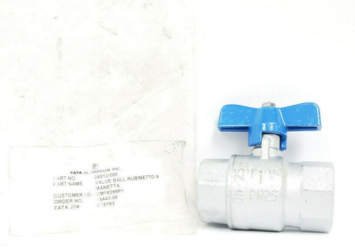 NEW FATA ALUMINUM 24812-008 BALL VALVE MS58 DN25 PN25 1" 24812008