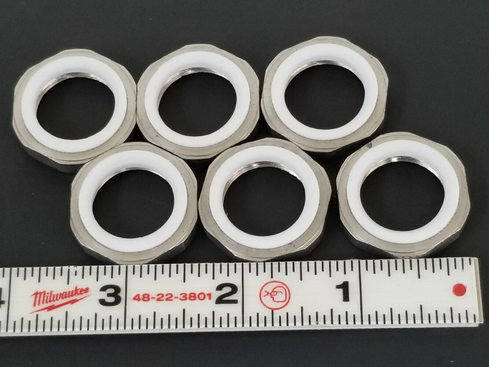 LOT OF 6 NEW GENERIC H35129 HEX NUTS 3/4''