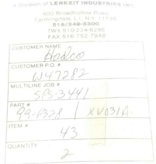 LOT OF 2 NEW MULTILINE TECHNOLOGY XV031A RELIEF VALVES 99-P328 3/8'' IN. THREAD