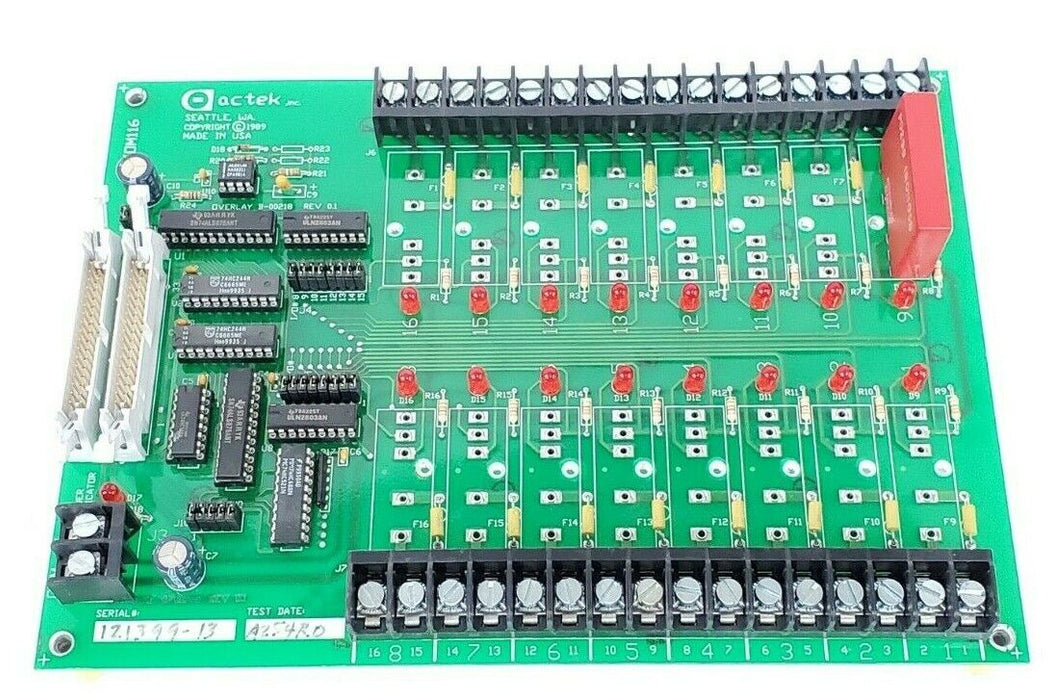 ACTEK INC. IOM-116 I/O CONTROL BOARD B-00218 REV. 0.1 B-00219 B-00220 IOM116