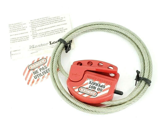 NEW MASTER LOCK 8611 ADJUSTABLE CABLE LOCKOUT HASP 126775 8611-05700 861105700