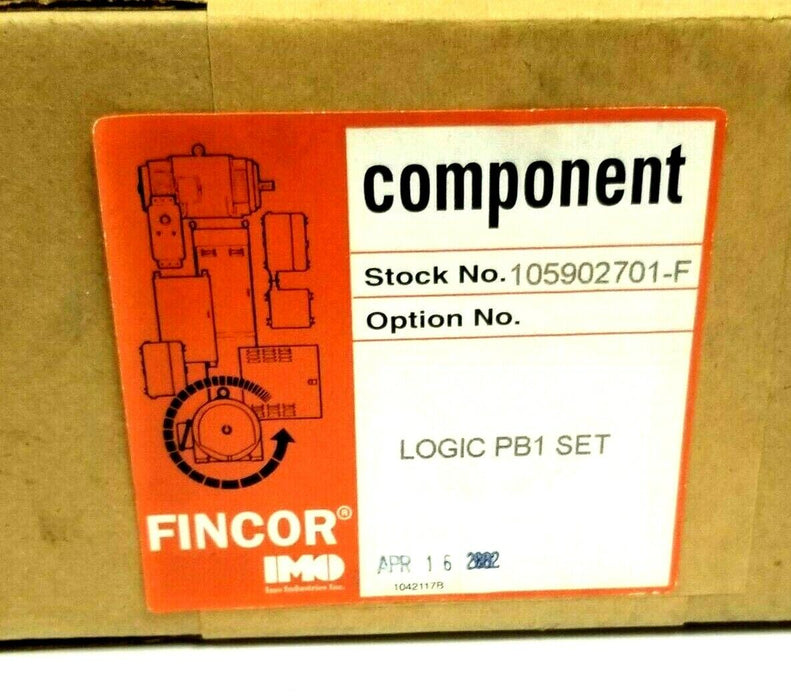 NIB F/S FINCOR IMO 105902701-F LOGIC AND PB1 REPLACEMENT KIT 105902701F SEALED