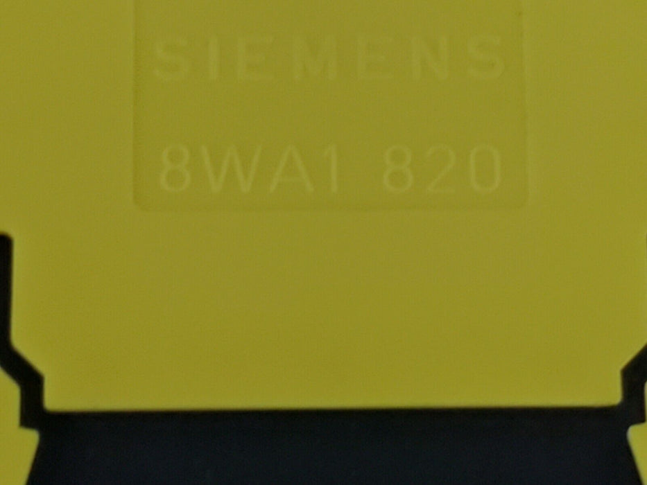 LOT OF 9 VARIOUS SIEMENS TERMINAL ACCESSORIES (2) 8WA1-808 (3) 8WA1 011-1BF23