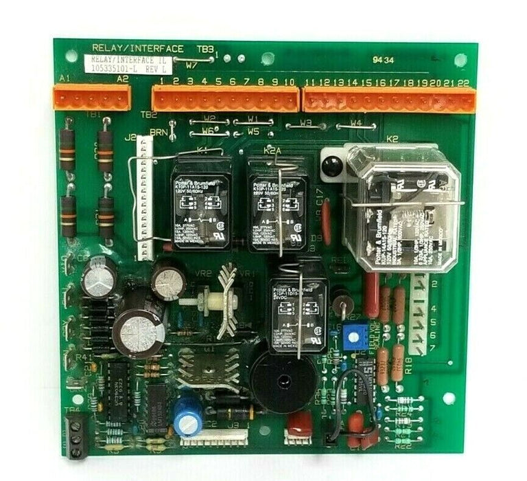 BOSTON FINCOR 105335101-L RELAY INTERFACE IL BOARD REV. L 105335101 (FOR PARTS)