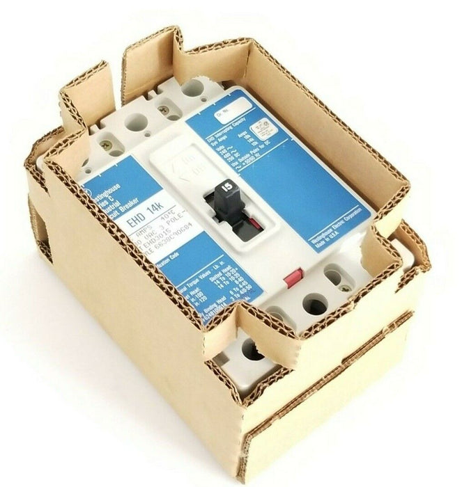 NIB WESTINGHOUSE EHD3015 CIRCUIT BREAKER 15A 480VAC 3P W/ 624B100G14 KIT