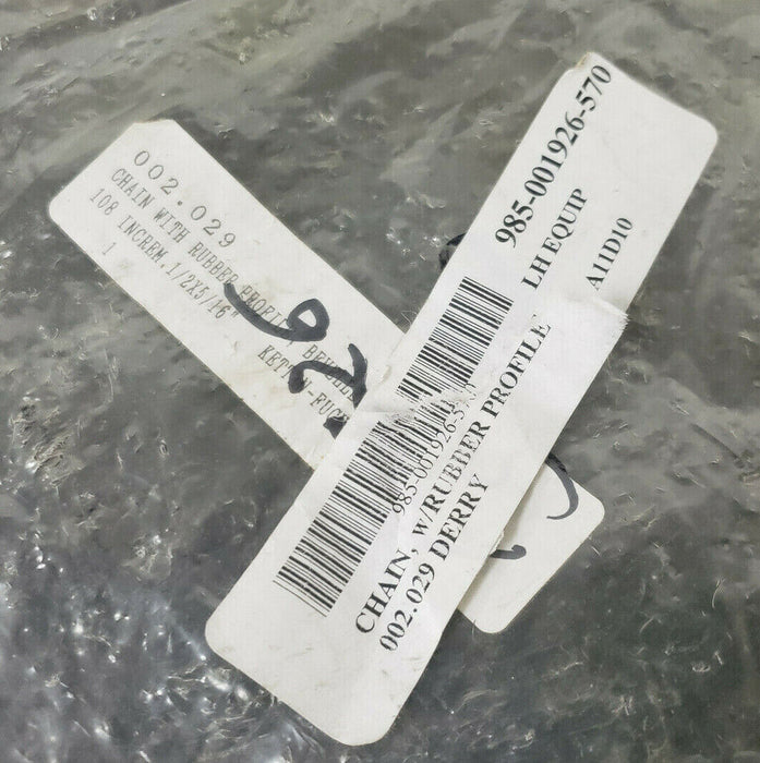 GENERIC 002.029 CHAIN WITH RUBBER PROFILE 108 INCREM. 1/2" X 5/16" 54 LINK 08B