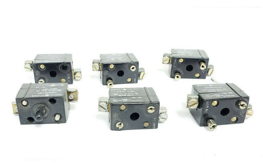 LOT OF 6 GENERAL ELECTRIC CR2940U301 CONTACT BLOCKS, 1NC, 600VAC MAX